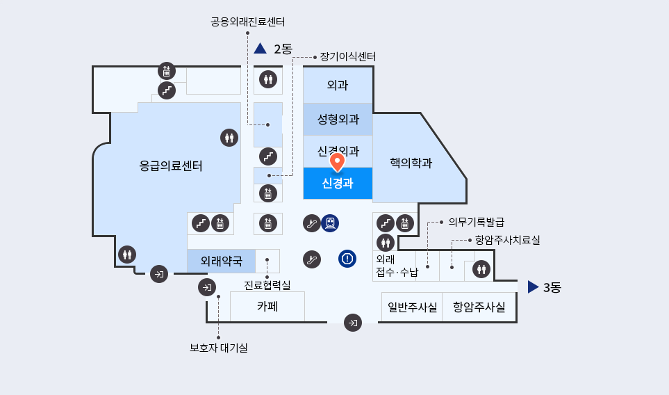 신경과 위치